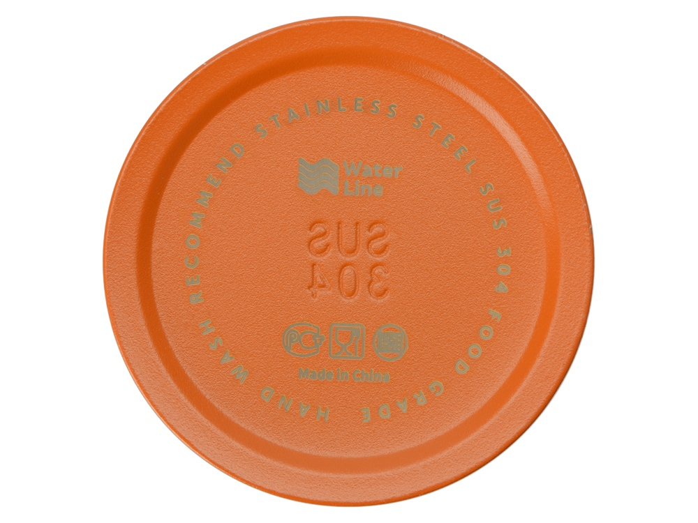 Бутылка для воды Supply Waterline, нерж сталь, 850 мл, оранжевый/черный-9