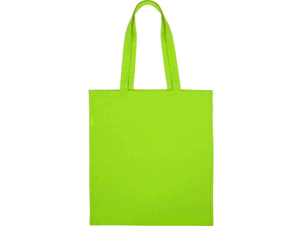 Сумка для шопинга Carryme 140 хлопковая, 140 г/м2, зеленое яблоко-3