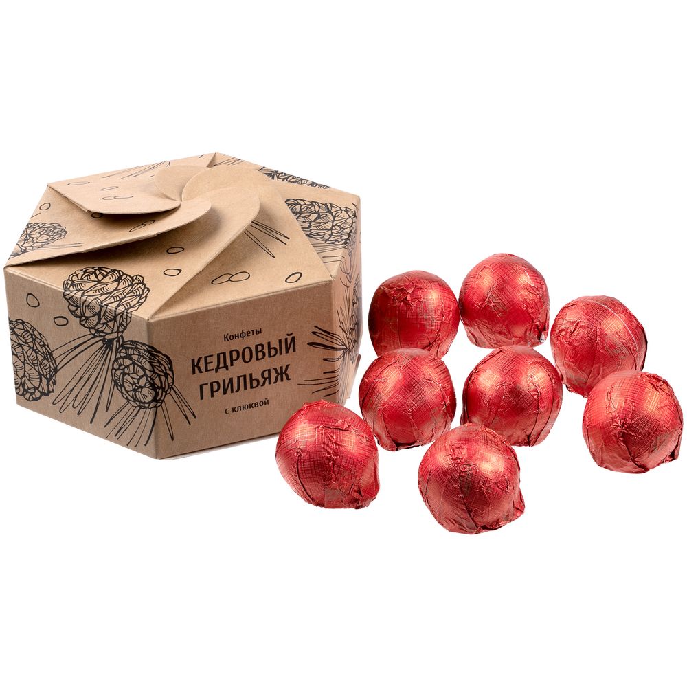 Конфеты «Мягкий кедровый грильяж» с клюквой-1