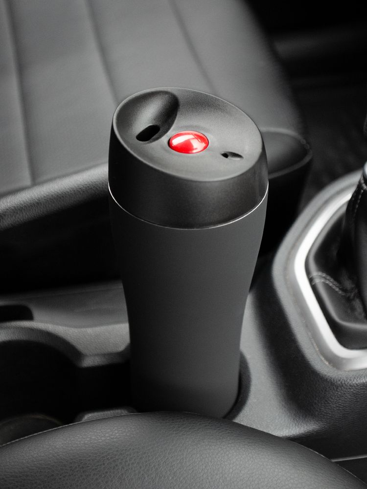 Термостакан Solingen, вакуумный, герметичный, черный-4