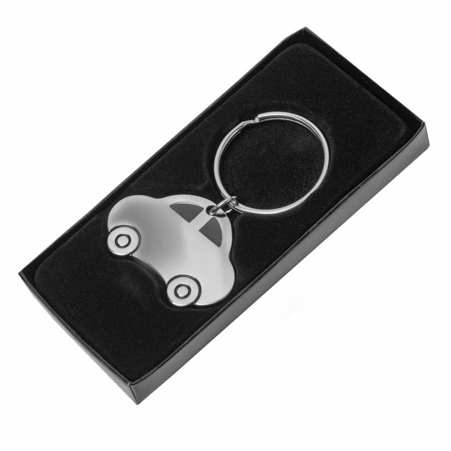 Брелок TITAN AUTO; 4,2 x 3 x 0,4 см; металл, серебристый-1