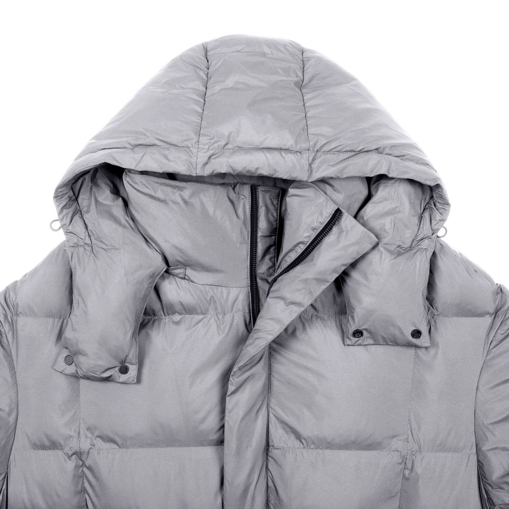 Пуховик унисекс Kapsula, серый-1