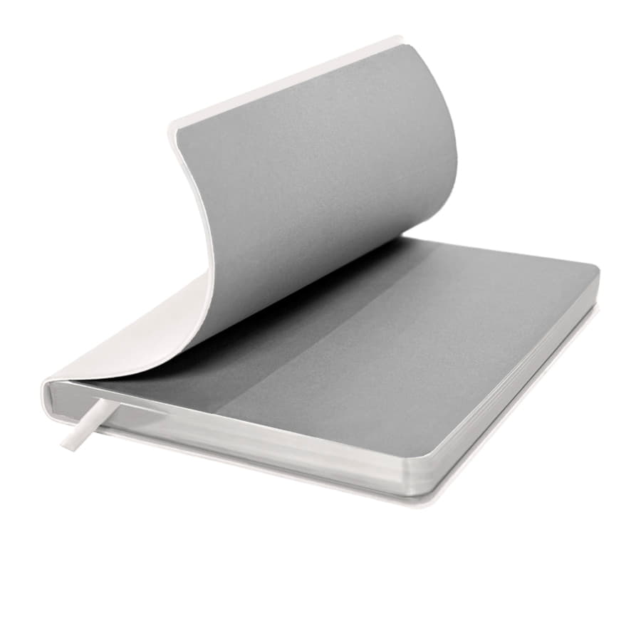 Ежедневник недатированный Pulpy, А5,  белый, кремовый блок в линейку, белый срез, белый-5