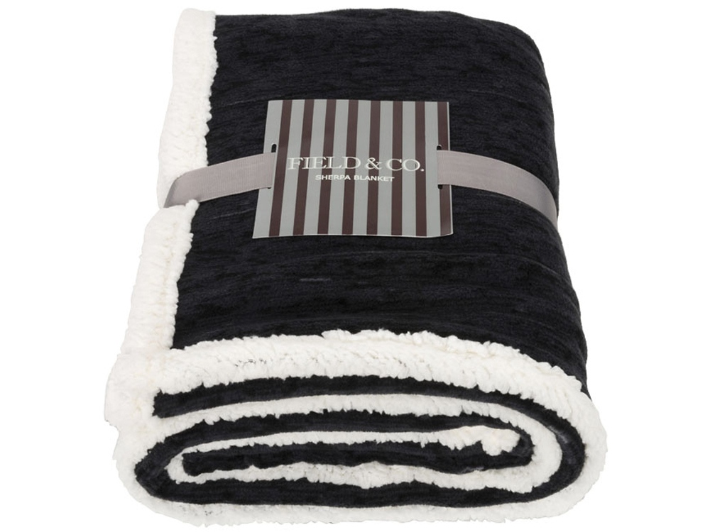 Плед из шерпы Sam, черный-3