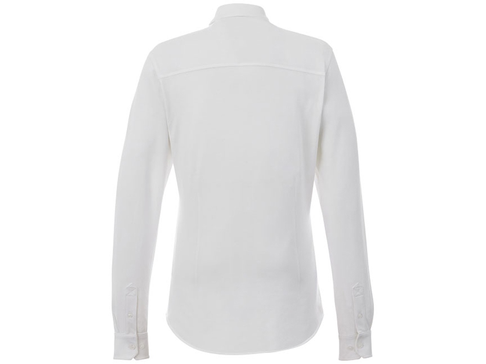 Женская рубашка Bigelow из пике с длинным рукавом, белый-2