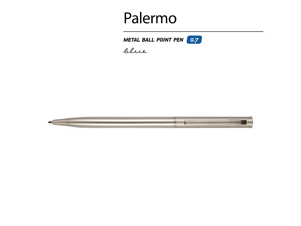 Ручка шариковая автоматическая BrunoVisconti® PALERMO цвет корпуса шампань, 0.7 мм-1