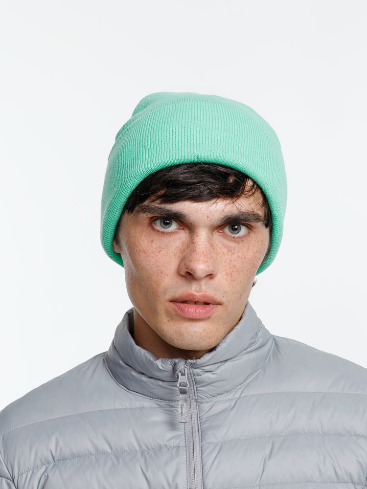 Шапка Urban Flow, зеленая (мятная)-3