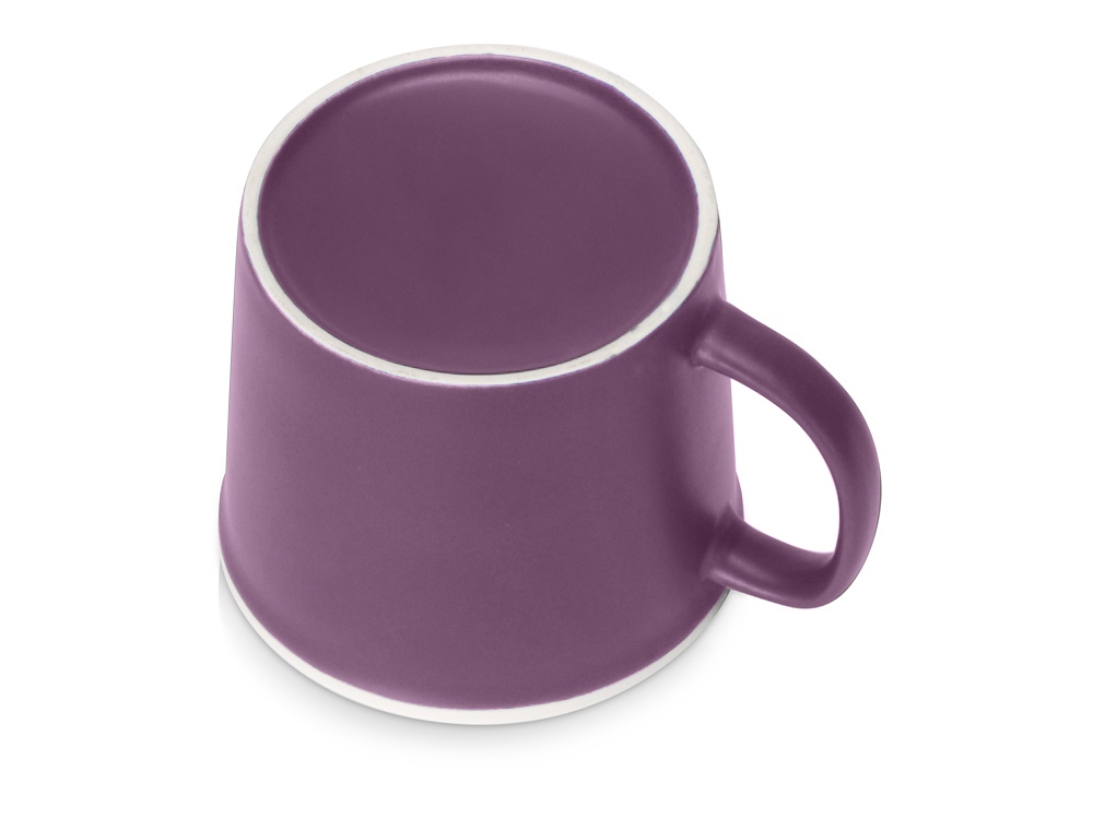 Матовая кружка Nancy 360 мл цветная снаружи, белая внутри, фиолетовый-2