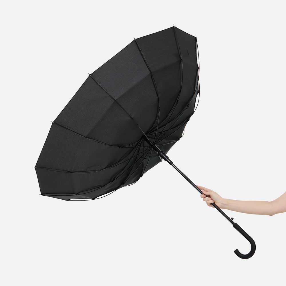 Зонт-трость Sombrella, черный-4