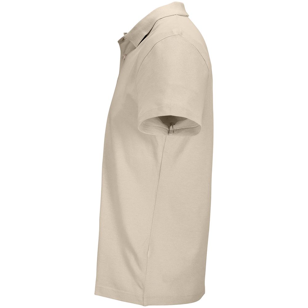 Рубашка поло унисекс Pulse, бежевая (льняная)-1