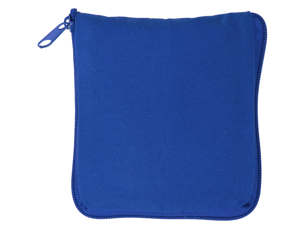 Складывающаяся сумка Skit из хлопка на молнии, синий-6