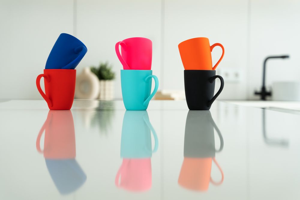 Кружка Good Morning с покрытием софт-тач, бирюзовая-3