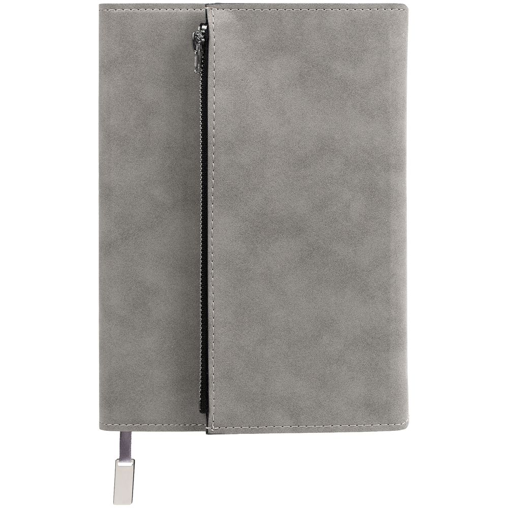 Ежедневник Grace на заказ, недатированный, серый-2