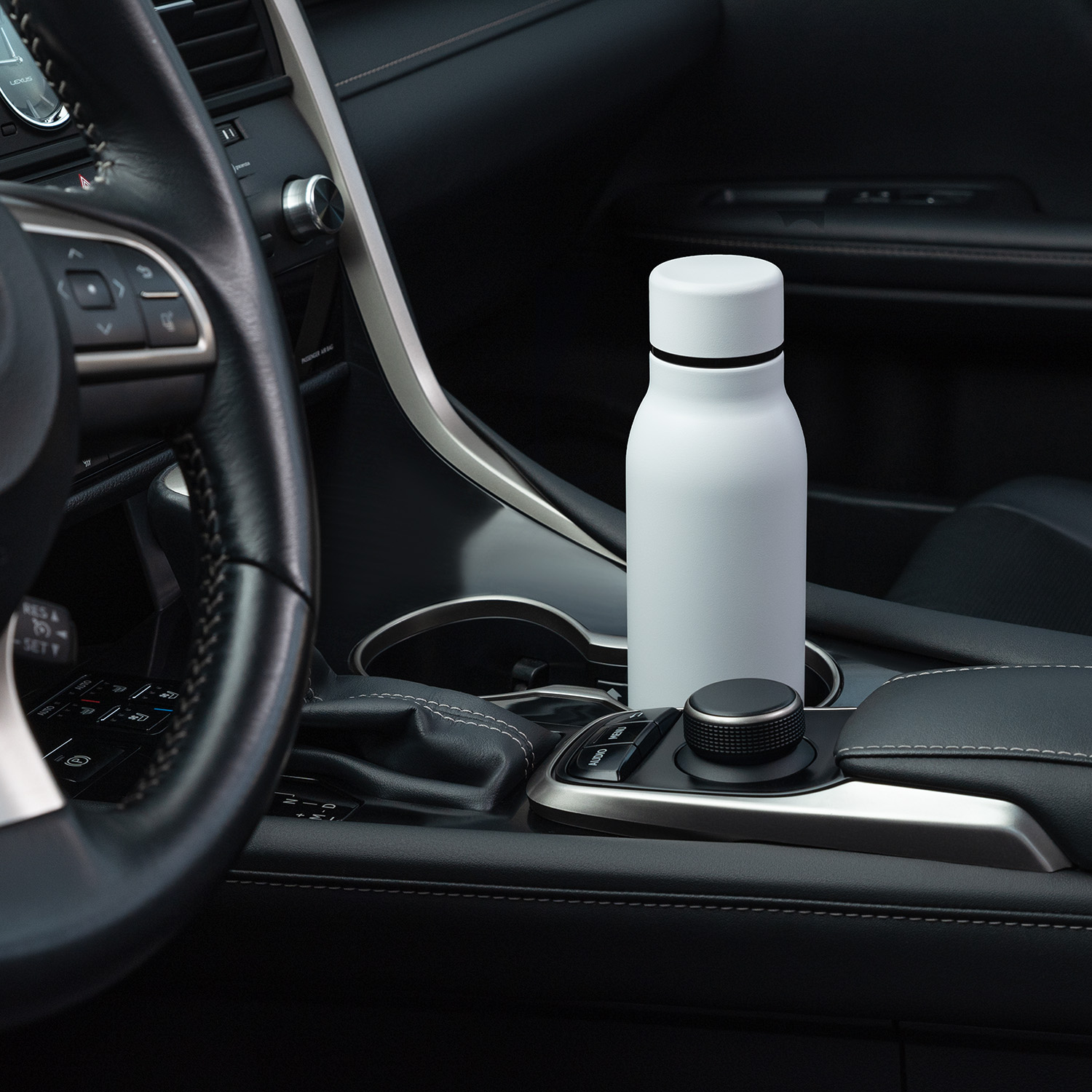 Термобутылка вакуумная герметичная Соренто (Sorento), черная-9