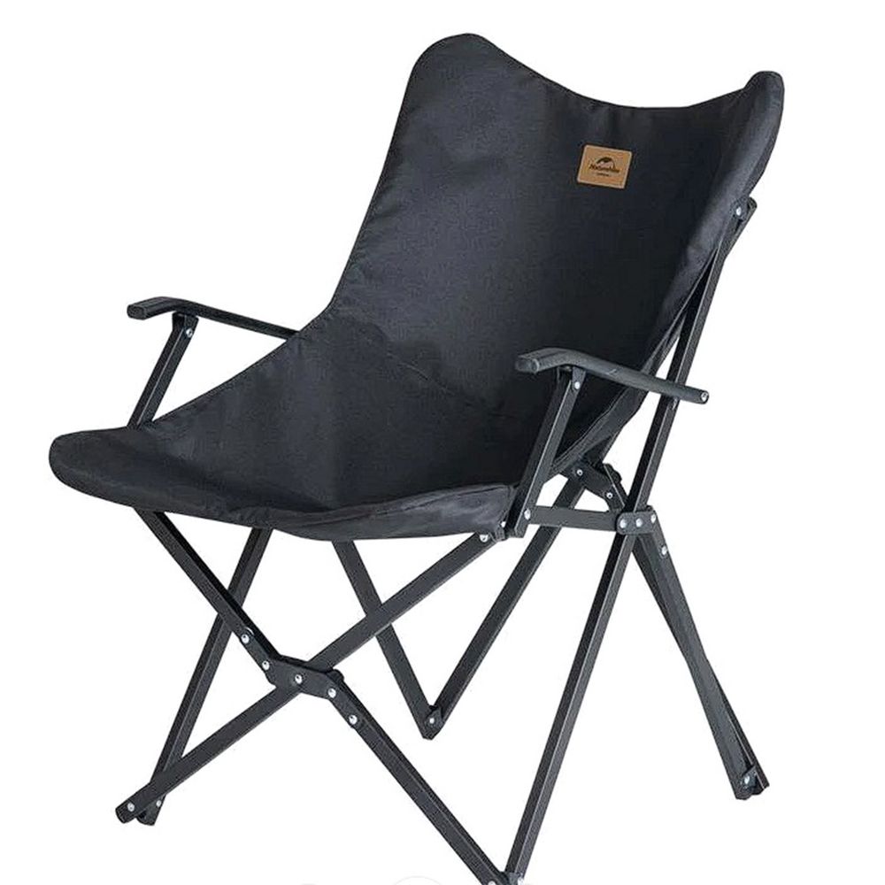 Кресло складное Armrest, черное-1