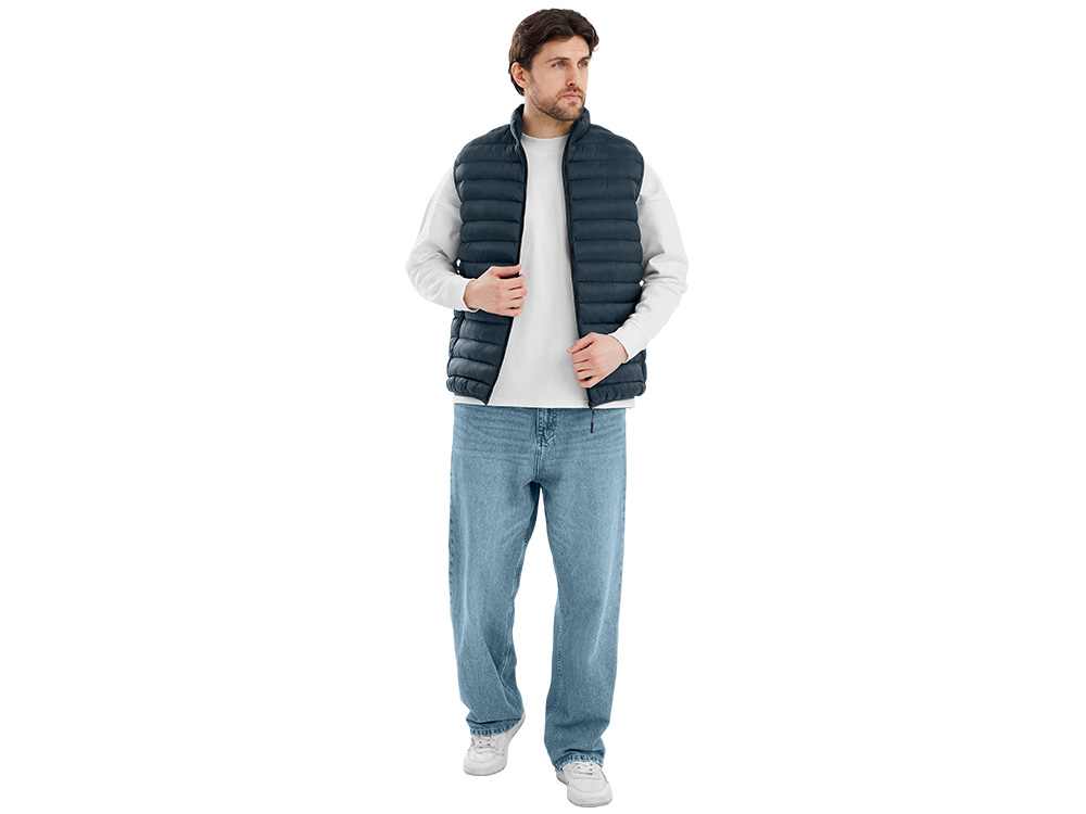 Стеганый жилет Uniqloud, темно-синий-1
