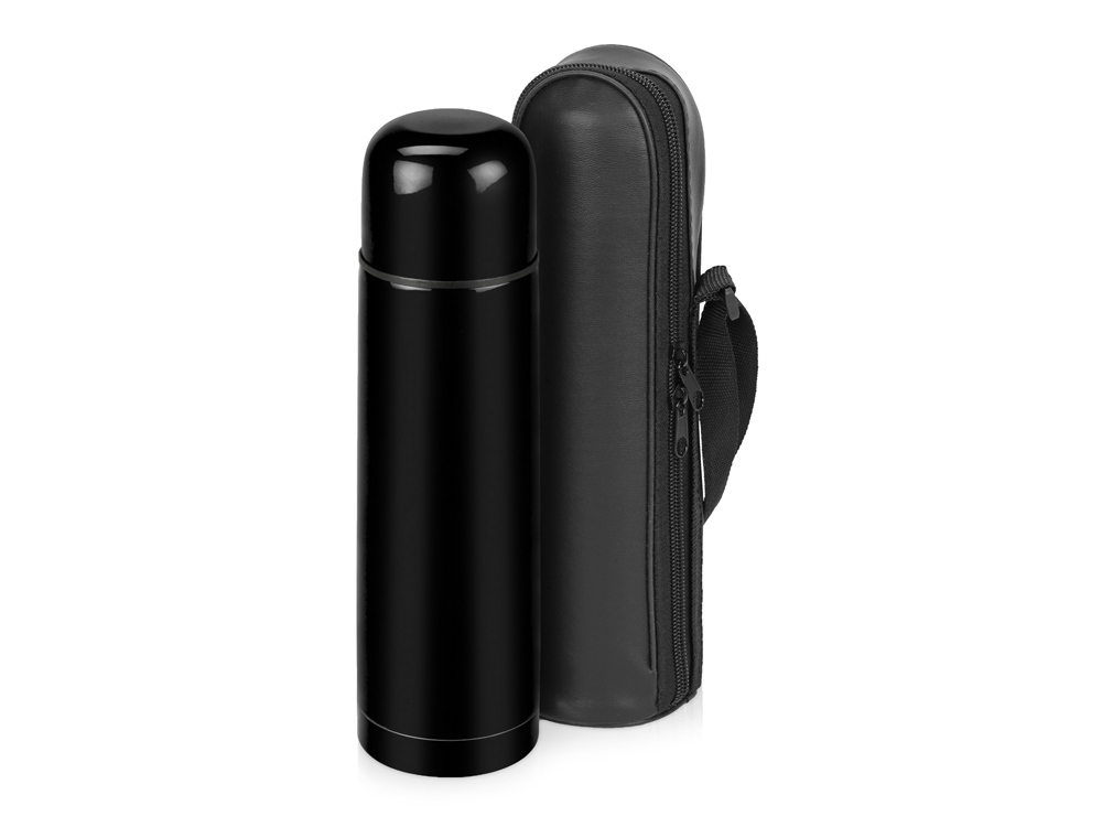 Термос Ямал с чехлом, 500мл, черный-0