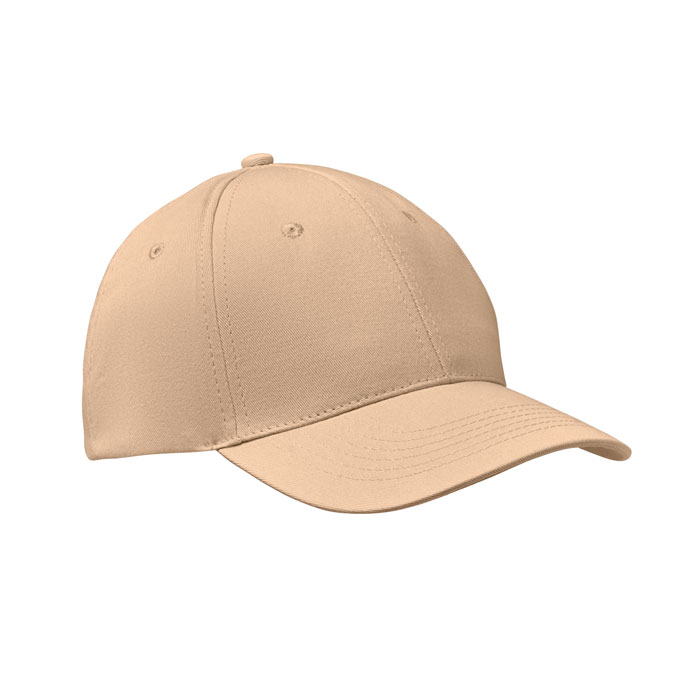 6 panels baseball cap, слоновая кость-0
