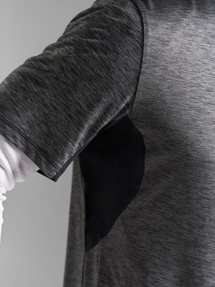 Футболка спортивная унисекс Storm, темно-синий меланж-2