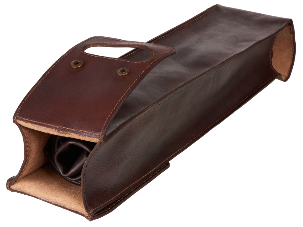 Футляр-тубус из натуральной кожи: материал: натуральная кожа КРС, цвет коричневый-7