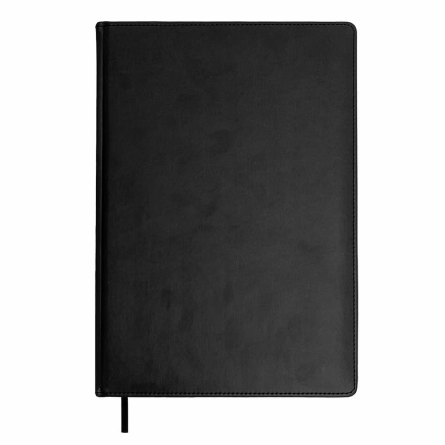 Ежедневник недатированный BLISS, формат А4, в линейку, черный-1