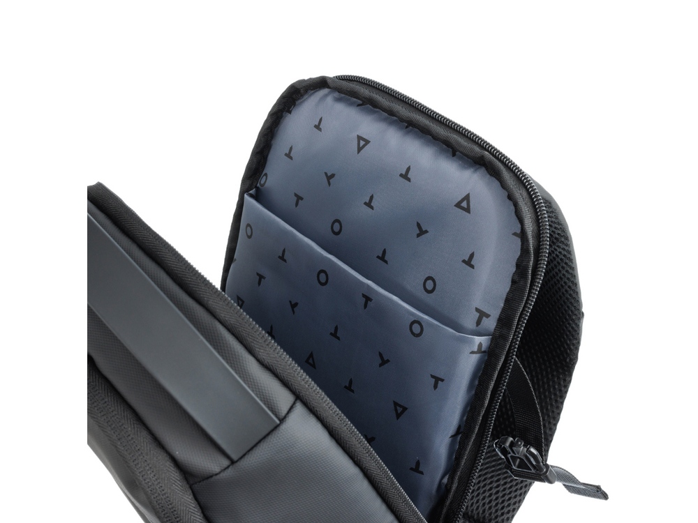 Рюкзак на одно плечо TORBER ЭКСТРИМ, зелёный/чёрный, 20 х 8 х 31 см, 5л-6