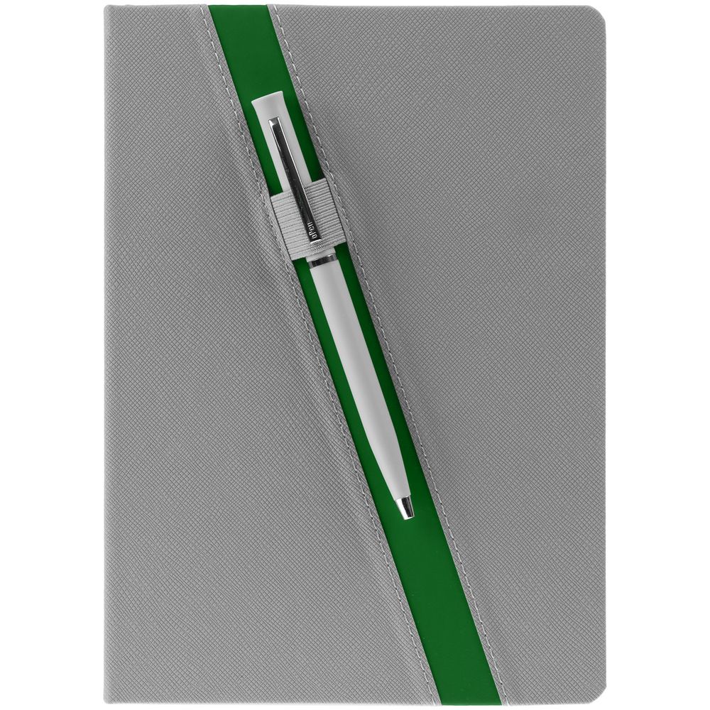 Ежедневник Rubikon на заказ, недатированный серо-зеленый-2