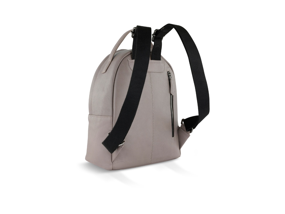 Рюкзак женский BUGATTI Bella, бежевый, воловья кожа/полиэстер, 24,5х12х27 см-6