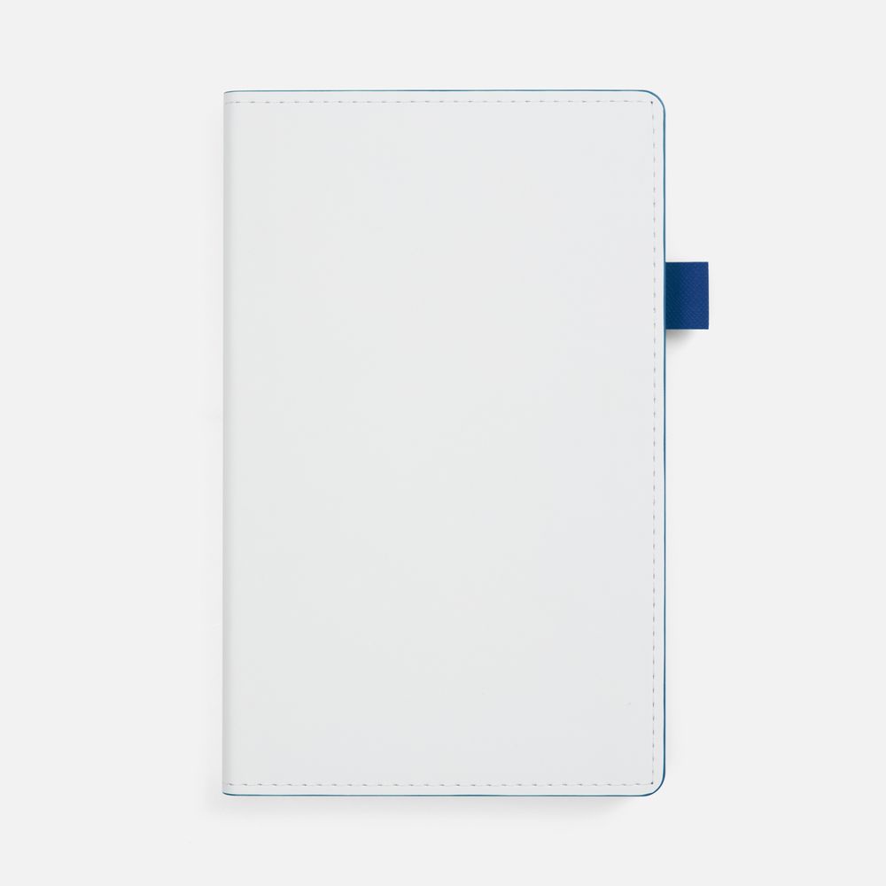 Ежедневник White Shall, недатированный, бело-синий-1
