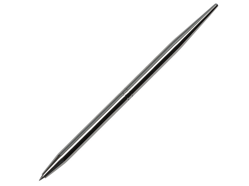 Ручка шариковая, серебристый-0