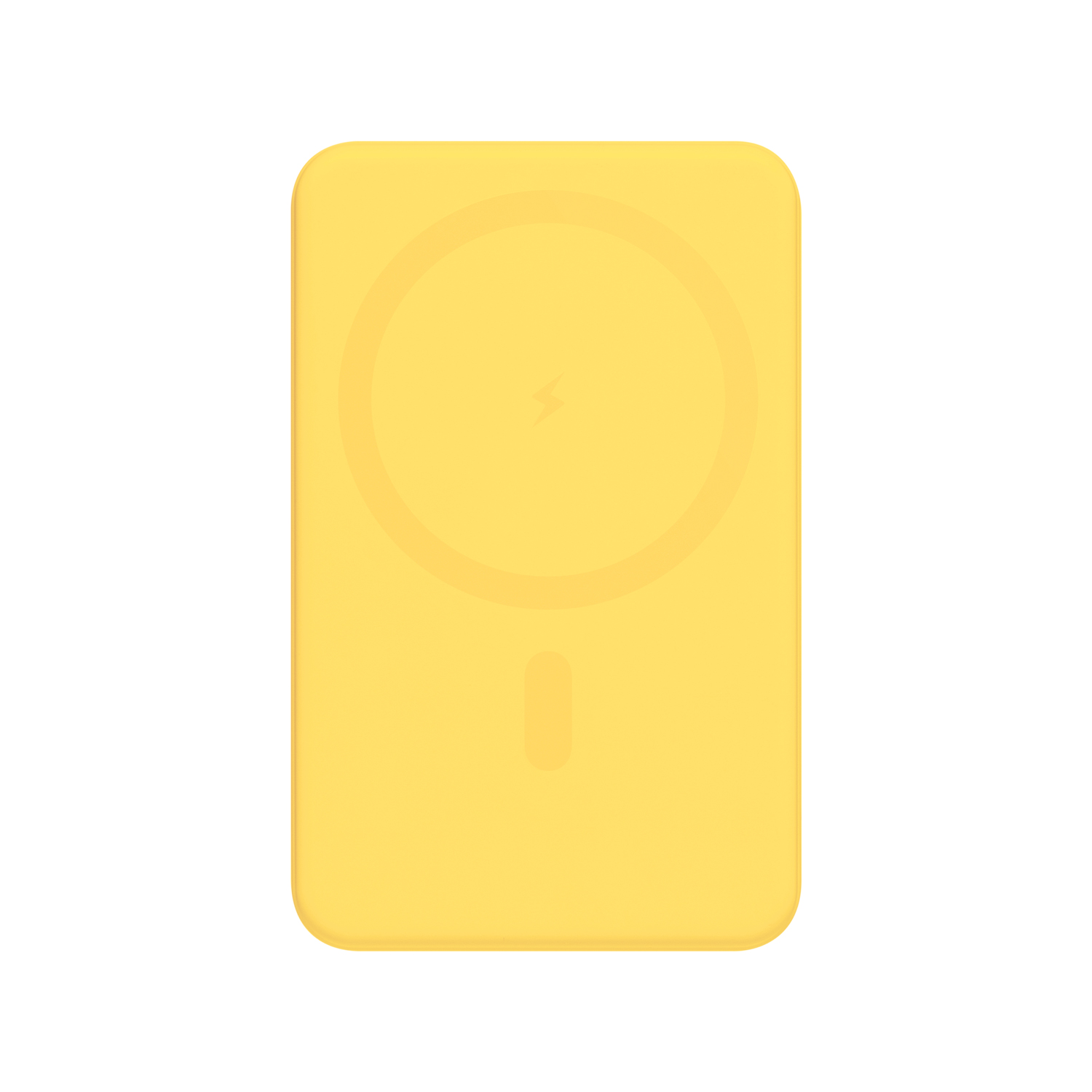 Внешний аккумулятор Ларго PD (Largo PD) 5000mAh с функцией беспроводной зарядки 15W, желтый-2