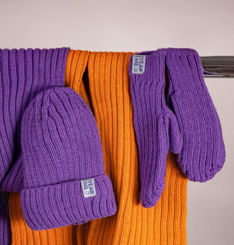 Шапка бини вязаная НАСВЯЗИ©  шерсть/ акрил, оранжевый-4