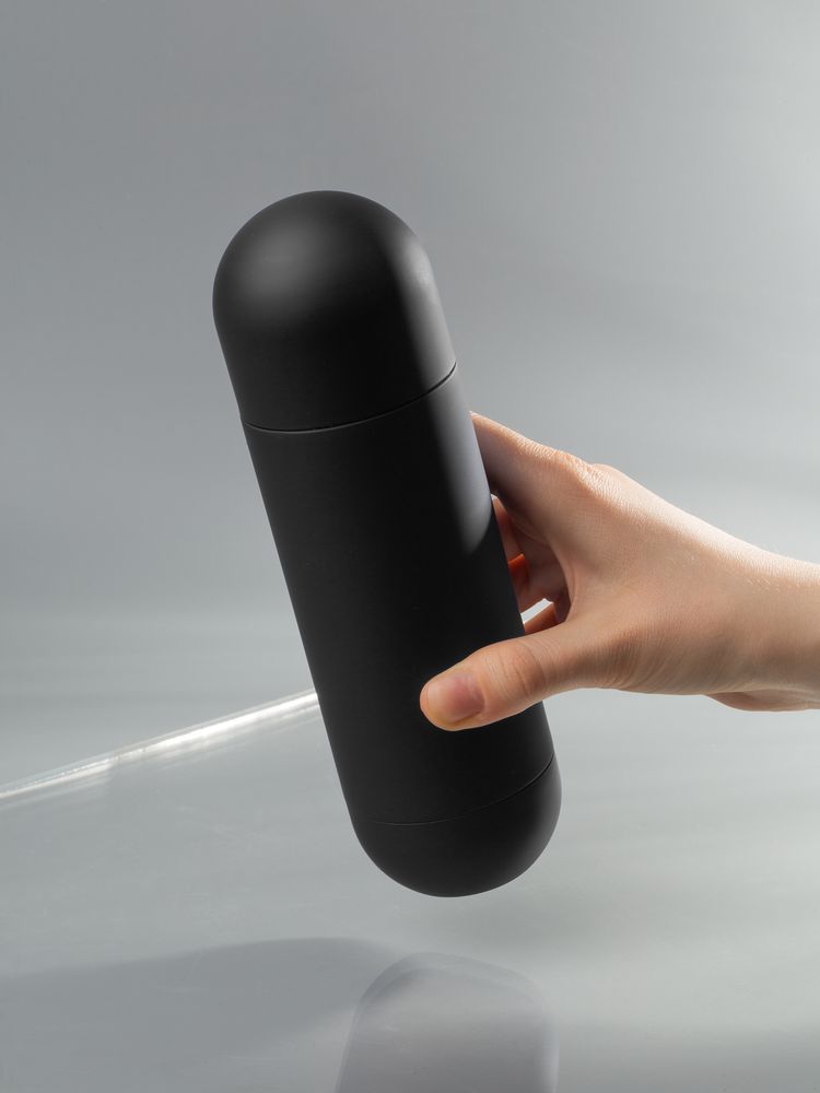 Термос Tubula Soft Touch, черный-3