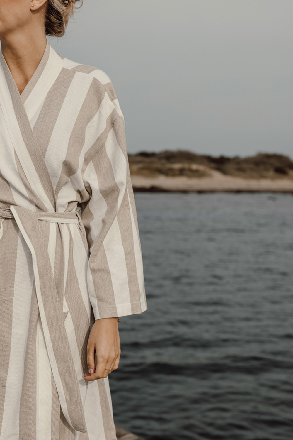 Халат VINGA Ornos из переработанного хлопка GRS, L/XL-6