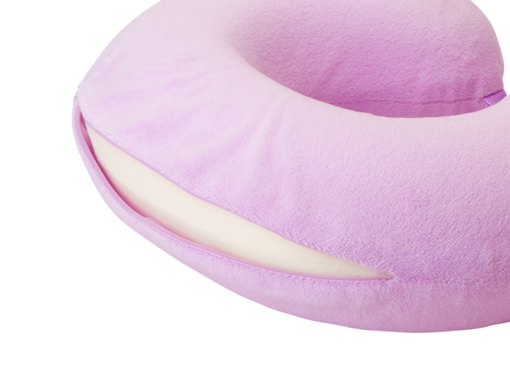 Подушка Basic из микрофибры с эффектом памяти U-shape, розовый NEW-2