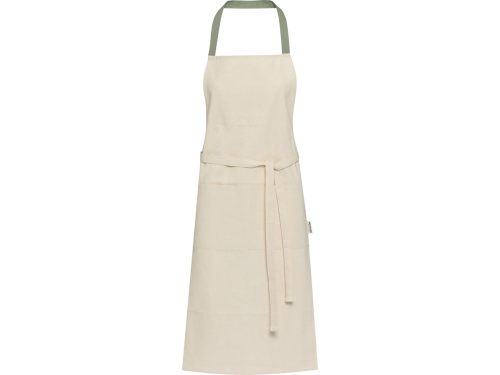 Nia фартук из переработанного хлопка плотностью 200 г/м² - Зеленый яркий-0
