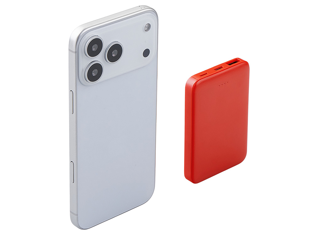 Внешний аккумулятор Simp, 5000 мАч, красный-6