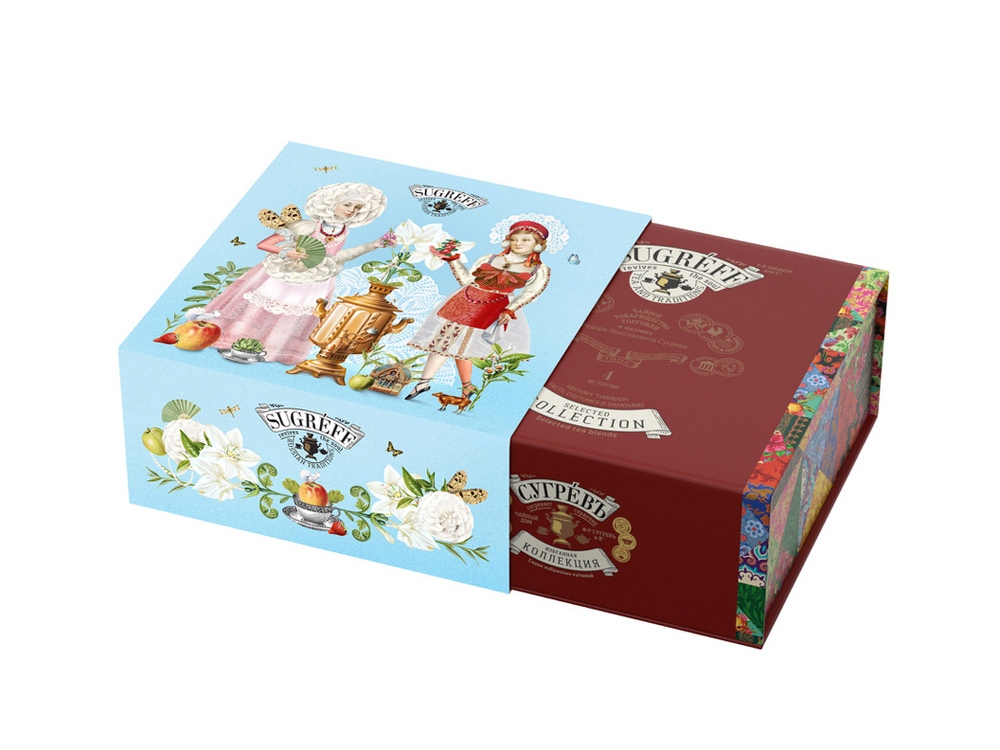 Подарочный набор c купажами чая Цветущий сад в подарочной упаковке-3