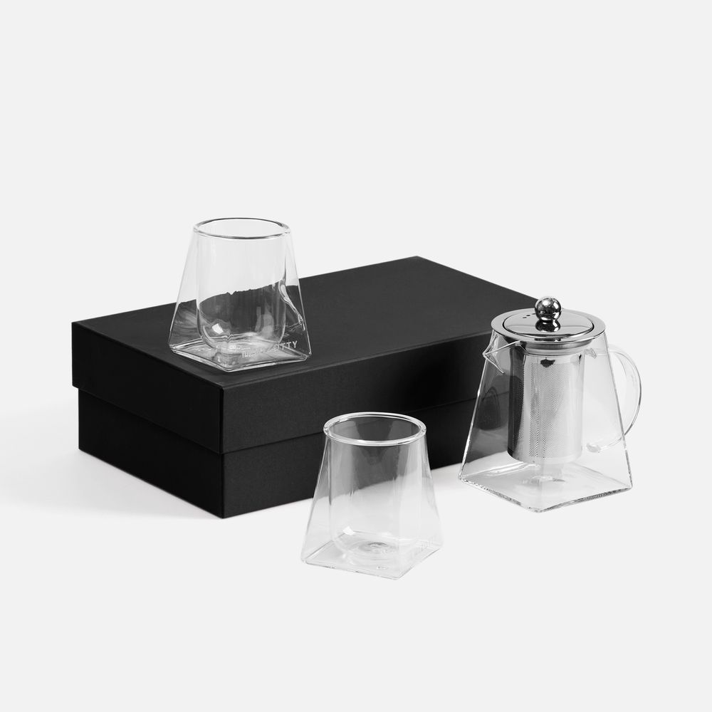 Чайный набор Quadroni в черной коробке-0