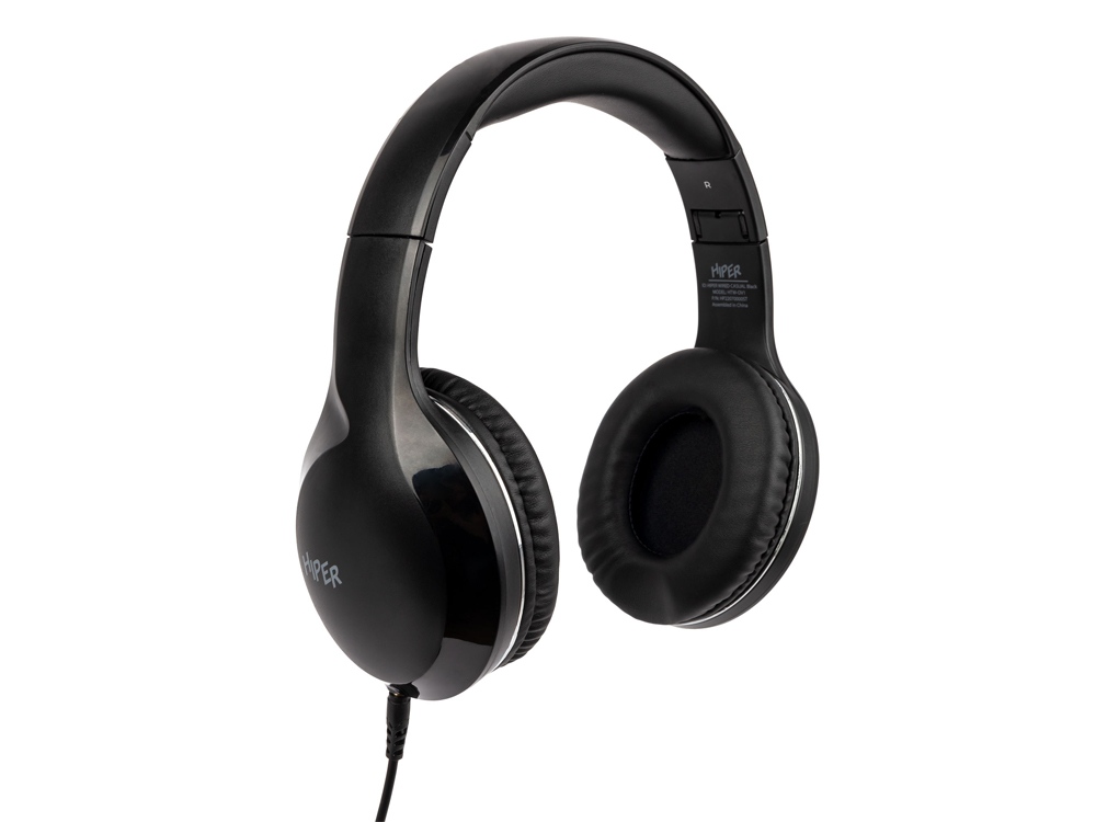 HIPER Наушники накладные WIRED CASUAL BLACK HTW-OV1-2