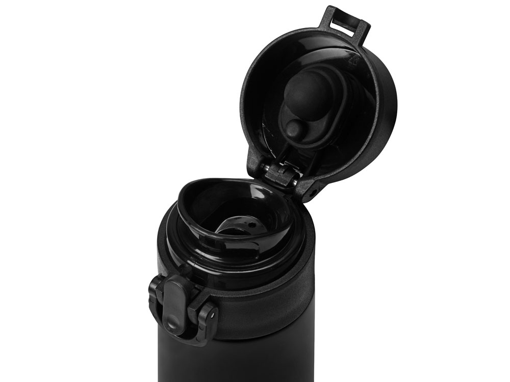 Вакуумная герметичная термокружка Inter, черный, нерж. сталь-2