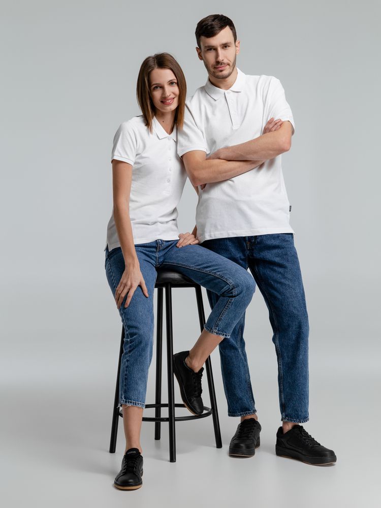 Рубашка поло мужская Neptune, белая-4