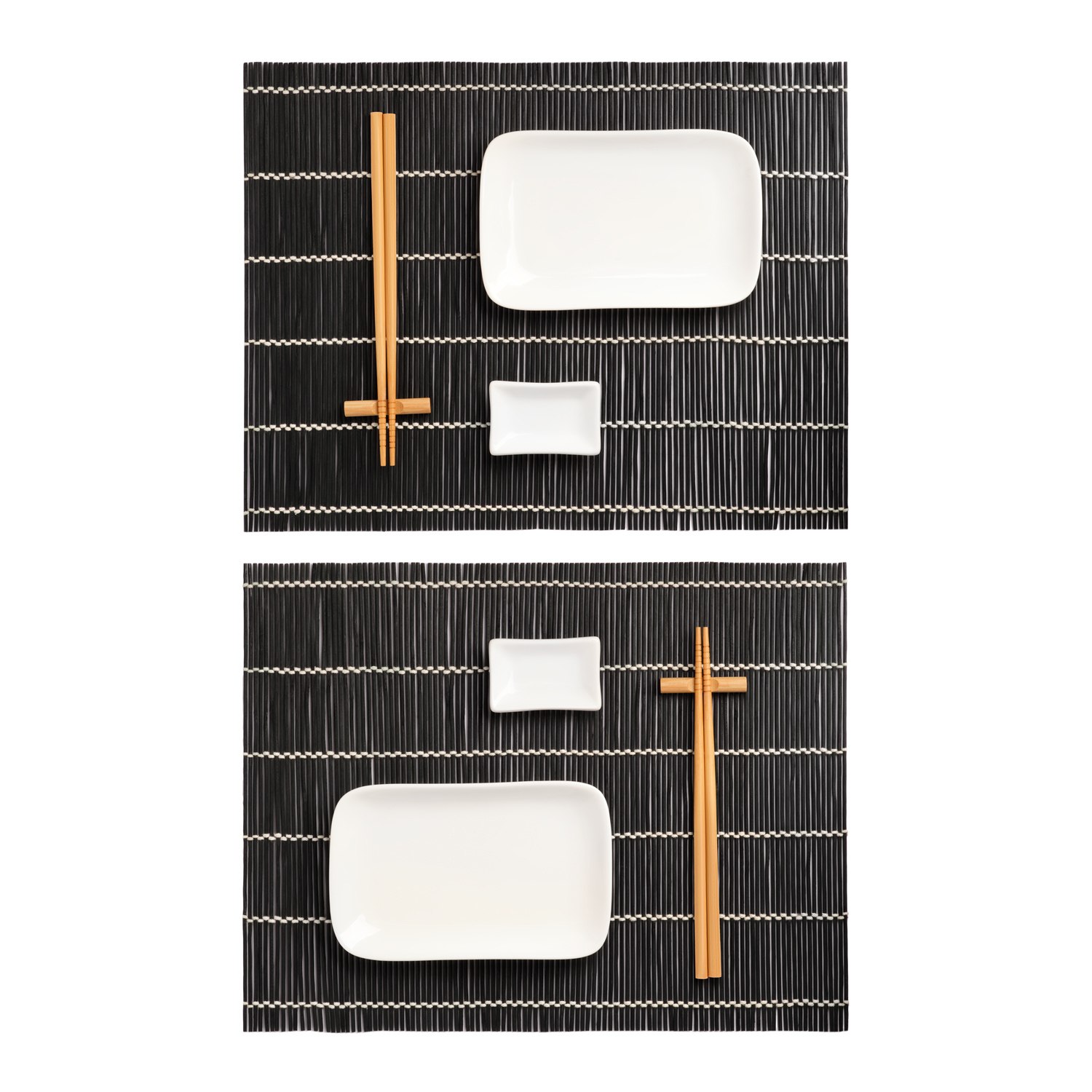 Набор для сервировки суши Токио (Tokyo) (10 предметов), черный-4