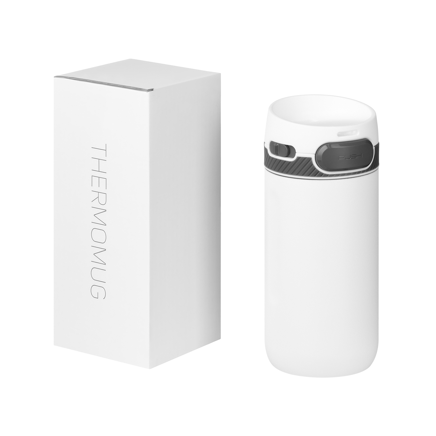 Термокружка вакуумная Толедо (Toledo), белая-13