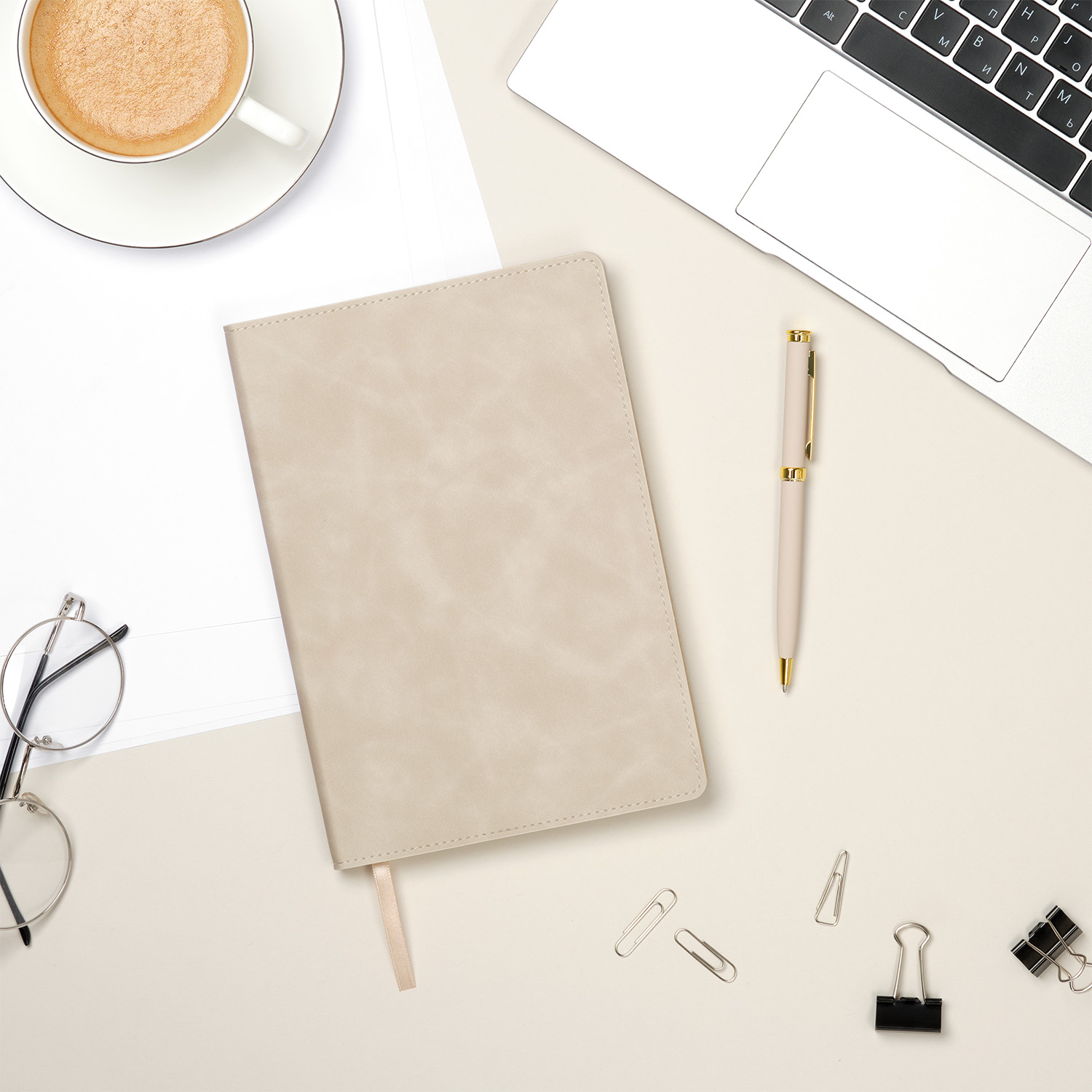 Ежедневник Верона (Verona) недатированный, бежевый (без упаковки, без стикера)-8