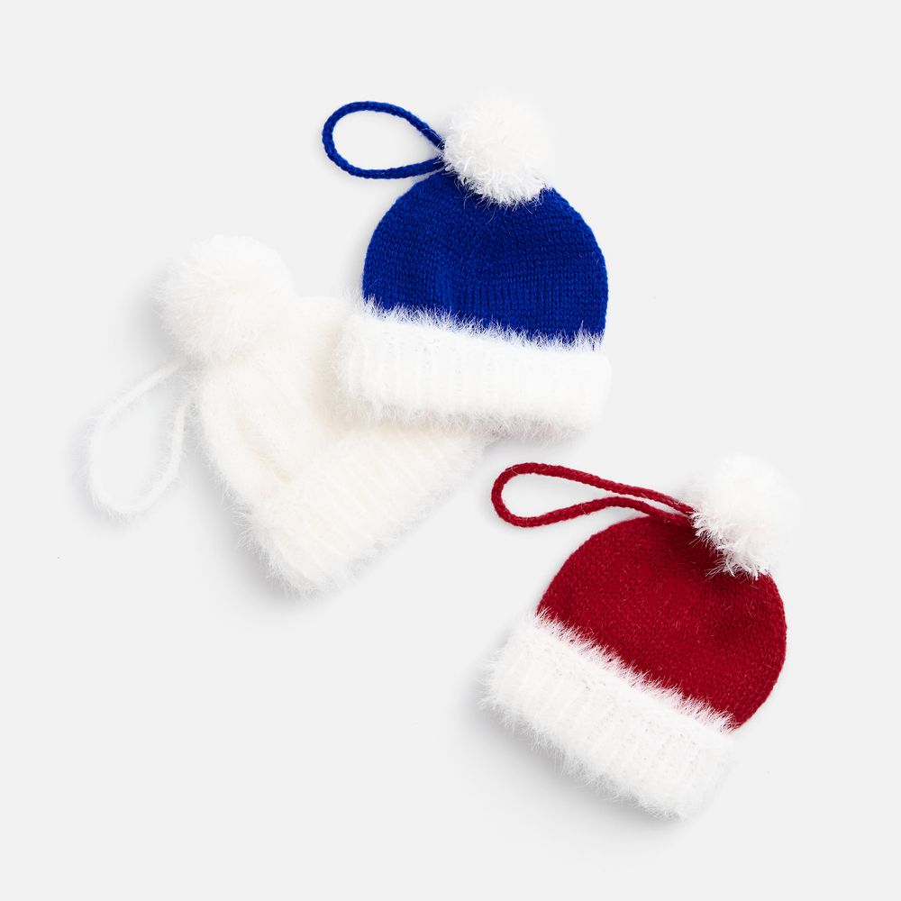 Подвеска на елку «Вьюжка», шапочка, синяя-2