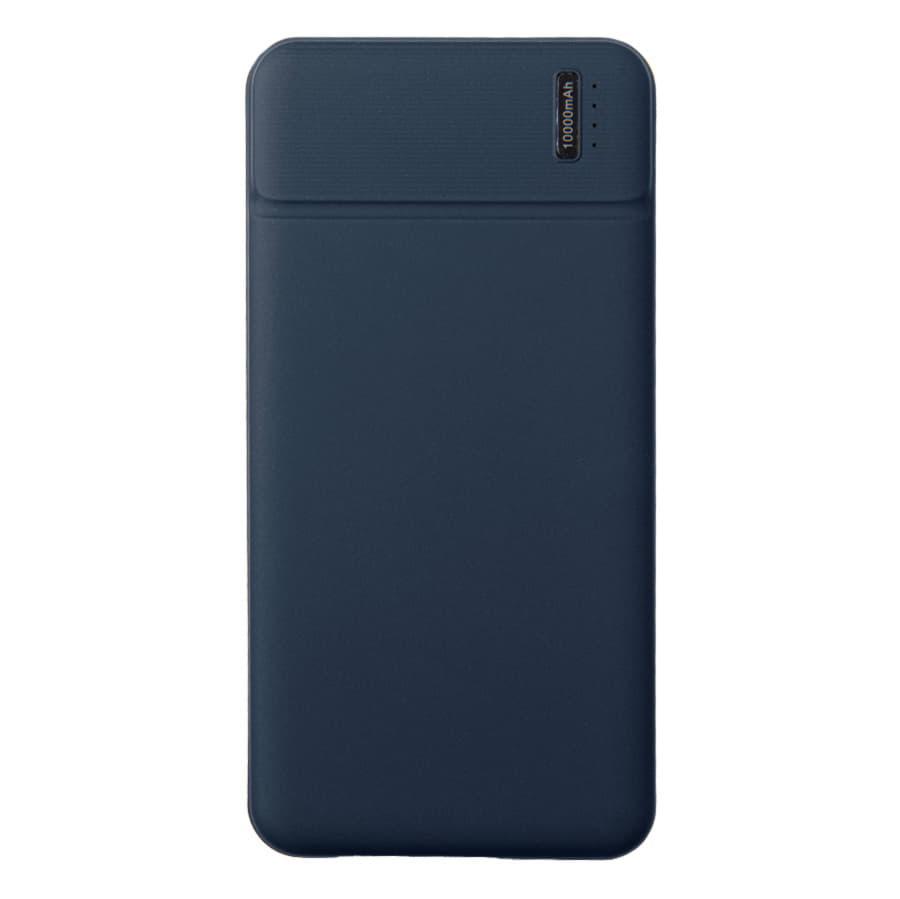 Универсальный аккумулятор Flash 10 (10000 мАч) с подсветкой и soft touch,синий,13,7х6,87х1,55 мм, синий-2
