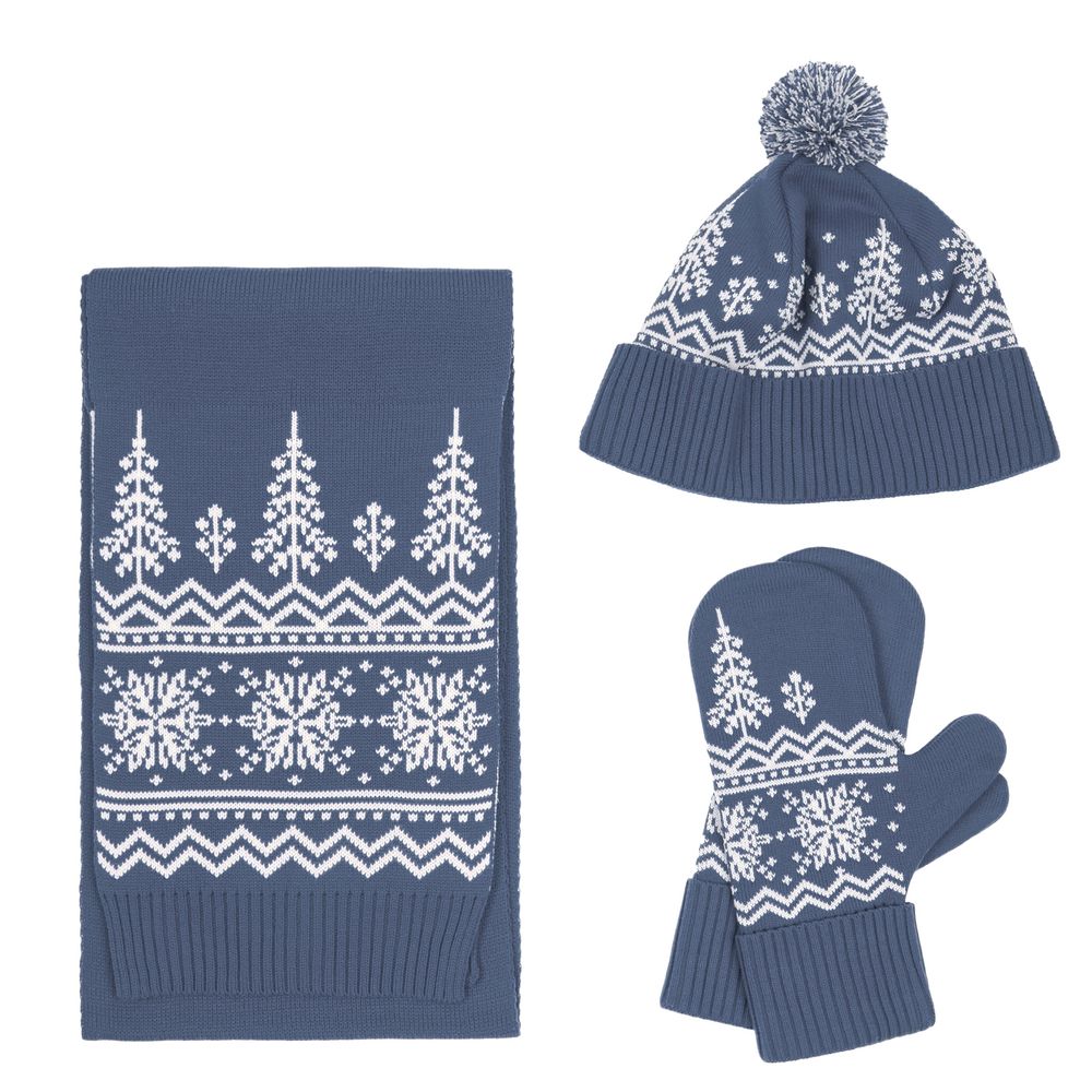 Варежки Elnik, серые с молочно-белым-2