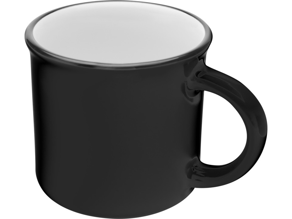 Bari керамическая кружка объемом 240 мл, сплошной черный-0