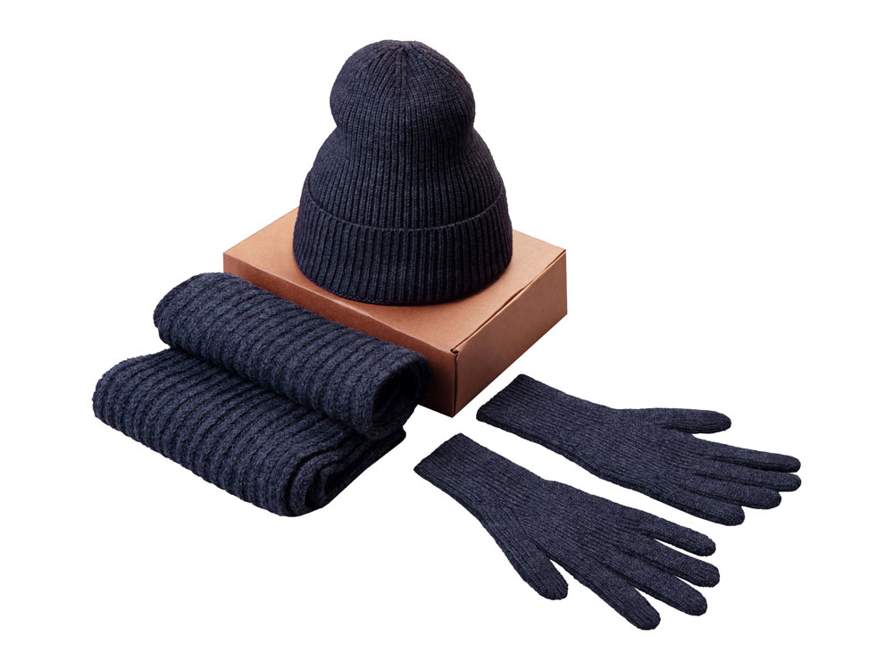 Подарочный набор  Nordend, темно-синий меланж-0